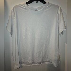 Athletic Works White Short Sleeve Crewneck Tee